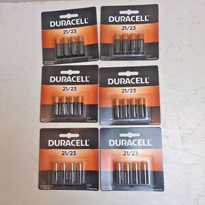 6x Duracell 21/23 12v Batteries - 24Pk NEW 6 cards of 4 each NEW Dec2026